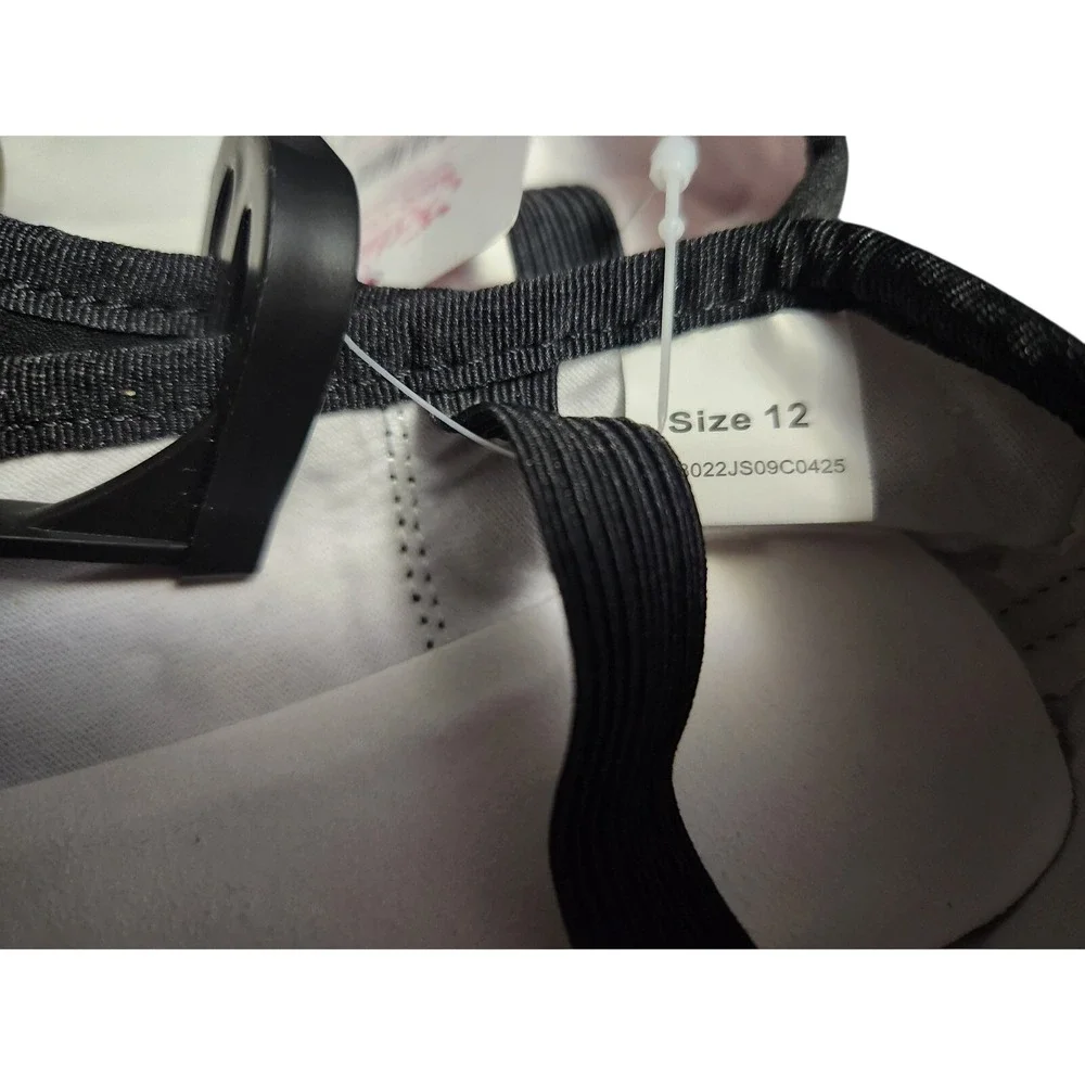 Justice‎ Girls Black Ballet Dance Shoes Full Sole Gymnastics Size 12 NWT